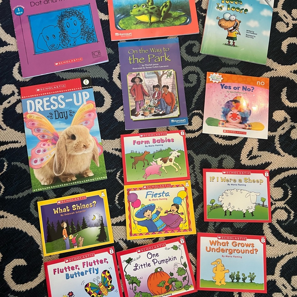 Beginning to read books. 13 books total.